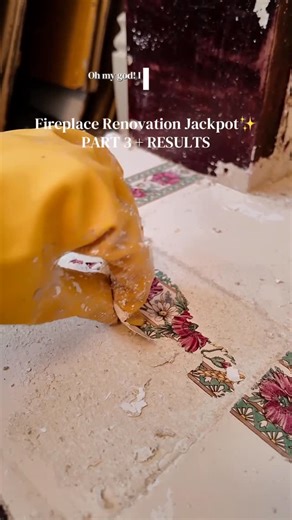 Wyntir Rose on Instagram: "PART 3 & RESULTS✨😭 we made it!!! And look how gorgeous❤️ just needs a wax at some point! Can’t wait to make this into my dining room and for the fireplace to be the focal point! This whole journey was SOO WORTH IT! I’m going to be posting more renovation stuff and giving our 1903 home character back after our rewire so stick around and one day this room will be done hehe! Thank you for the support 😭❤️ #renovation #fireplace #vintage #oldhome #restoration"