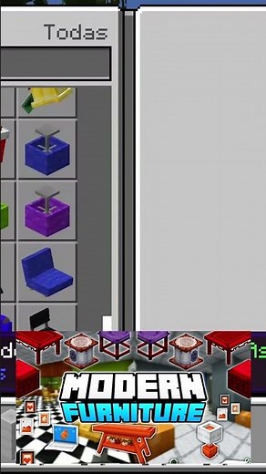🛋️ EL MEJOR ADDON de Muebles Modernos para MINECRAFT PE 1.21 🏡 #minecraft #addon #minecraftbedrock