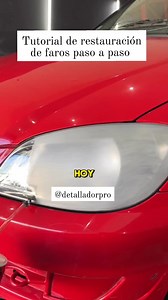 Tutorial de restauración de faros paso a paso con polímero liquido . . . . . #detalladodeautos #autolavado #detalladorProfesional #detailing #detalladoautomotriz #details #estadosunidos | detalladorprofesional