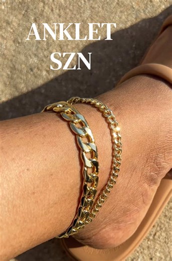 Start getting your anklets ready 😝💕. No bare ankles this spring/summer. #anklets #anklet #anklebracelet #tarnishfreejewelry #jewelry