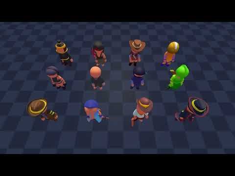 Modular Character Showcase | Stylized 3D Game Assets (Blender & Mixamo)