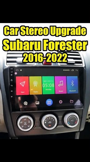 Upgrade your car stereo🔥New screen for 2016-2022Subaru Forester #carstereo #carplay #subaruforester