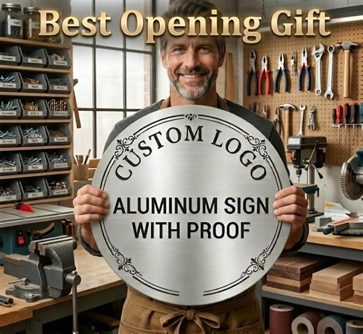 Custom Metal Sign With Logo, Personalized Office Decor, Custom Outdoor Sign, Any Shape Sign, Aluminum Sign, Business Logo Opening Gifts - Etsy