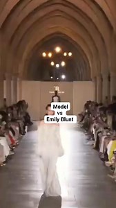 539K views · 1.9K reactions | Model vs Emily Blunt Designer #tamararalph . . . . #model #runway #celebrity #EmilyBlunt #design #Designer | My Attire | Facebook