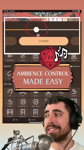 Designed for DMs who's got too much to plan, easily change the intensity slider to accommodate all levels of adventuring in REAL time! Prep less, and play more 😉 Pocket Bard, immersive audio made simple 🎶 #pocketbard #ttrpg #dnd #dungeonsanddragons #dnd5e #dndplayer #dndlover #ttrpglover #ttrpgcommunity #dndcommunity #fantasy #skyrim #baldursgate #thewitcher #roleplay #roleplaying #dm #dungeonmaster #gm #gamemaster #effects #tech #explore #soundeffects #immersive #ttrpgcommunity #tabletop #gam