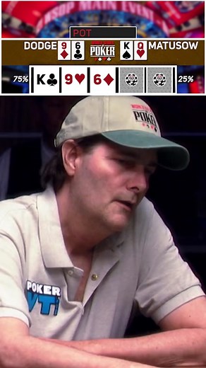 Sometimes the best way to win at poker... Is to just be lucky. Mike Matusow found himself a miracle when he got his top pair all in against John Dodge in the 2009 @WSOP Main Event. This and many more moments from the 2009 Main Event are available to watch now on PokerGO! Use code PGSOCIAL23 when singing up for a subscription now and get 20% off an annual! . . . . . . . . . . . . . . . . . . . . . #poker #pokergo #wsop #worldseriesofpoker #royalflush #iconicpoker #2009wsop #2009wsop #wsopclassic 