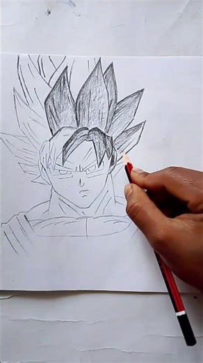 Goku sketch # drawing #ytshorts #shorts #sketch