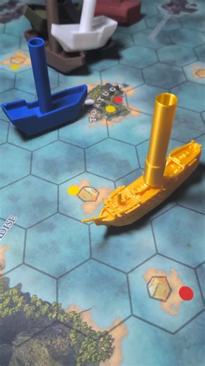 Cannonfire | Pirate Board Game | People picture some giant floating fortress, but the biggest pirate ship we know of was probably Queen Annes Revenge, the former French... | Instagram