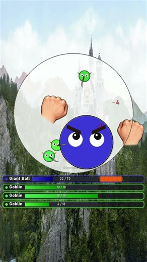 Giant vs Goblins #satisfying #python #simulation