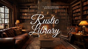 Rustic Library Virtual Backgrounds 11 Pack Zoom Background, Skype, Webex, Google Meet, Virtual Background, Backdrop - Etsy Canada