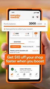 The $10 Rewards dollars really add up with 10x points at Woolworths and BIG W 🚀 Go on, be a budget booster! *Exclusions and T&Cs apply. Ends 28 Jan. | Everyday Rewards