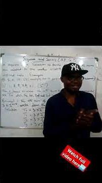 Mathematics Lesson 10, Sequence and Series.