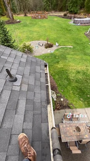 Whats the easiest yet highest paying job in the world? #hustle #sidehustle #roofcleaning #guttercleaning #homeservice