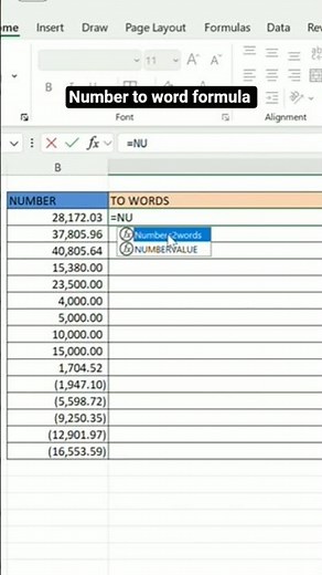 Convert Number to Words in Excel | Easy Formula Trick