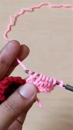 Crocheting very simple basic #shorts