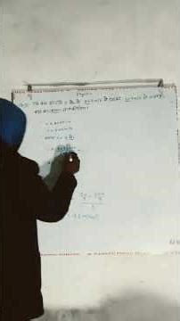 Find the acceleration. For class 9th and 10th.