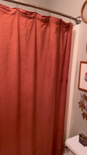An easy shower curtain revamp! 🧡✨ #diy #showercurtain #ritdye | shower curtain