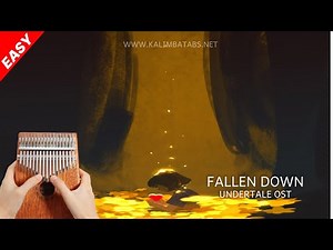🕹️ Fallen Down - Undertale OST (Short) (Kalimba Tutorial & Tabs)