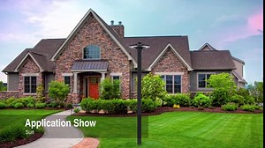 LED Post Top Light Outdoor, 80W Circular LED Street Light Pole Mount, 10400LM 5000K Post Top Lamps Dusk to Dawn, IP65 LED Post Fixtures for Garden Yard Pathway Parking Lot, 100-277V, UL Listed