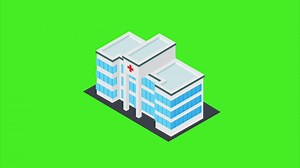 Download Hospital Building Green Screen for free