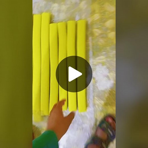 Creative Clay Modeling with Yellow Cylindrical Objects