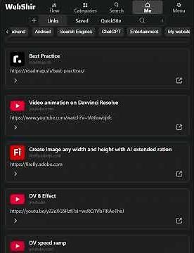 How to Save and Organize Websites & Links Easily | WebShir Tutorial