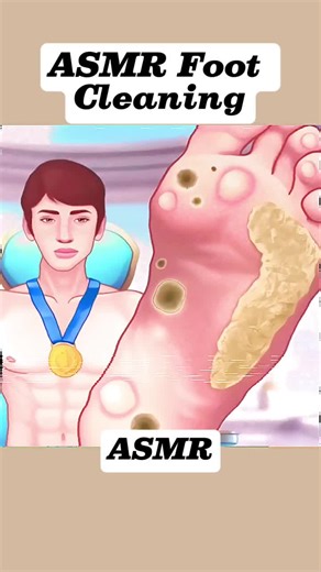 ASMR Foot Cleaning That Washes Every Hidden Spot with Deep Satisfying Precision. #footcleaning #asmrsatisfying #deepcleaning #footcare #relaxingsounds
