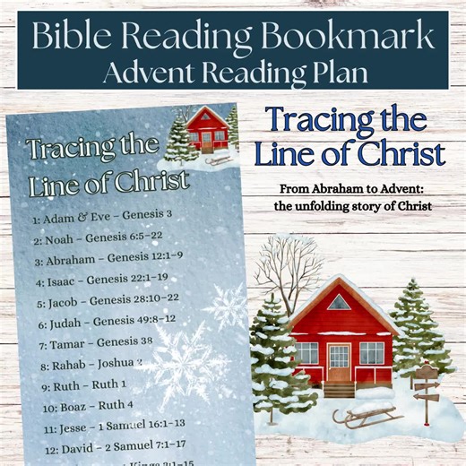 Advent Bible Reading Bookmark, Family Tree of Jesus (digital Download) - Etsy