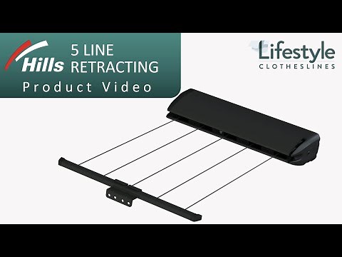 Hills 5 Line Retracting Clothesline Product Video