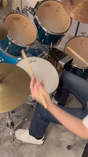 Fun inverted paradiddle cowbell jam! 🥁🐮 #drums #drummer