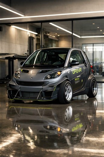 Smart modification #carmods #timelapse #smart #racecar