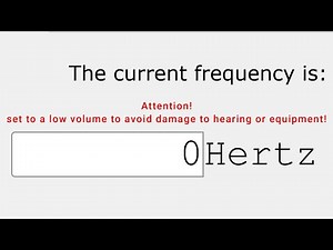 hearing test from 20 - 20000Hz how good your ear?
