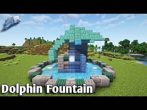 Minecraft Dolphin Fountain Tutorial (How to build)