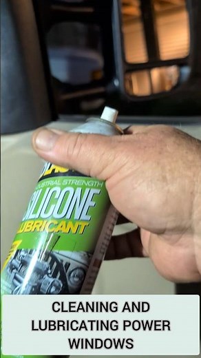 two steps to clean and lubricate your power window tracks.. #diy #automobile #hacks #shorts #cars