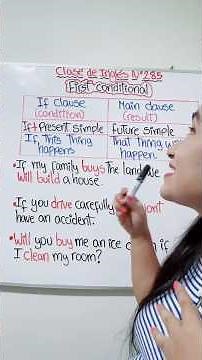 FIRST CONDITIONAL 👩‍🏫 #easyenglishtv #aprendeingles ✅✅