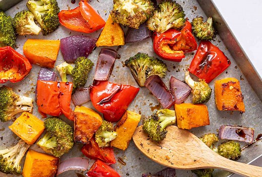 Colorful Roasted Sheet-Pan Vegetables