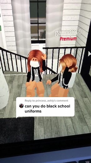 Reply to @princess..ashly Black uniform outfit!🖤🐧💫 #GiftOfGame #HappyHolidays #roblox #school #fypシ #bloxburgcodes #cute #bloxburg #requested #fyp