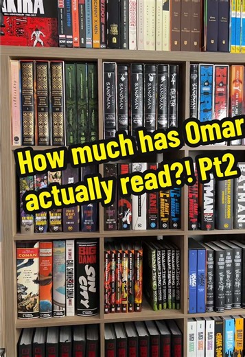 One man and his library. Have you read everything in your collection? Have you read anything on these shelves? #comicbookcollection #comics #comicbookcommunity #comicbooktiktok #comicbooklife
