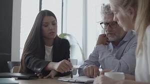 Free stock video - Legal expert explaining document details