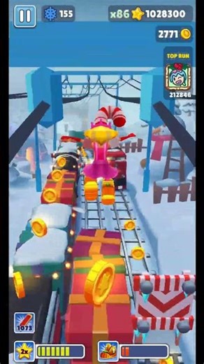 🎄 Subway Surfer Holiday Showcase with Clean Perfect Run 🎅 #shorts #subwaysurfers
