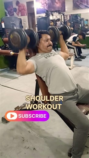 Shoulder workout 💪 #short #funny #Gym
