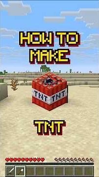 Minecraft: How to make TNT | Wait for the BOOM 💥 | Recipe 166