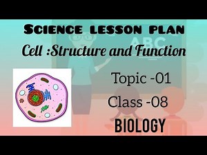 BIOLOGY LESSON PLAN|| CLASS- 8|| CELL : STRUCTURE AND FUNCTION