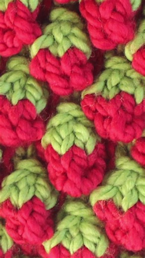 3.1K views · 66 reactions | NEW  Strawberry Bobbles for Knitters...