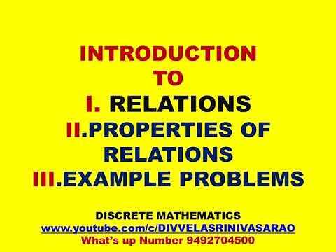 RELATIONS | PROPERTIES OF RELATIONS | REFLEXIVE | SYMMETRIC | TRANSITIVE | ASYMMETRIC | IRREFLEXIVE