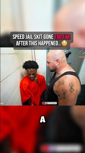 IShowSpeed gets VIOLATED by prison inmate😳 #ishowspeed #ishowspeedshorts #mrbeastchallenge #fyp