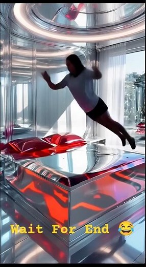 Jumping on a GIANT Jello Mattress! #jelly #asmr #shorts