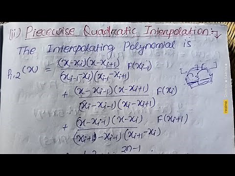 Piecewise Quadratic Interpolation (PLEASE SUBSCRIBE 🙏)