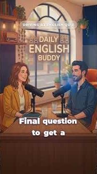Only 1% of English Learners Pass This Driving Quiz! 🚓