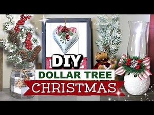 DIY Dollar Tree Christmas Farmhouse Decor | Dollar Tree Christmas DIYS | Krafts by Katelyn